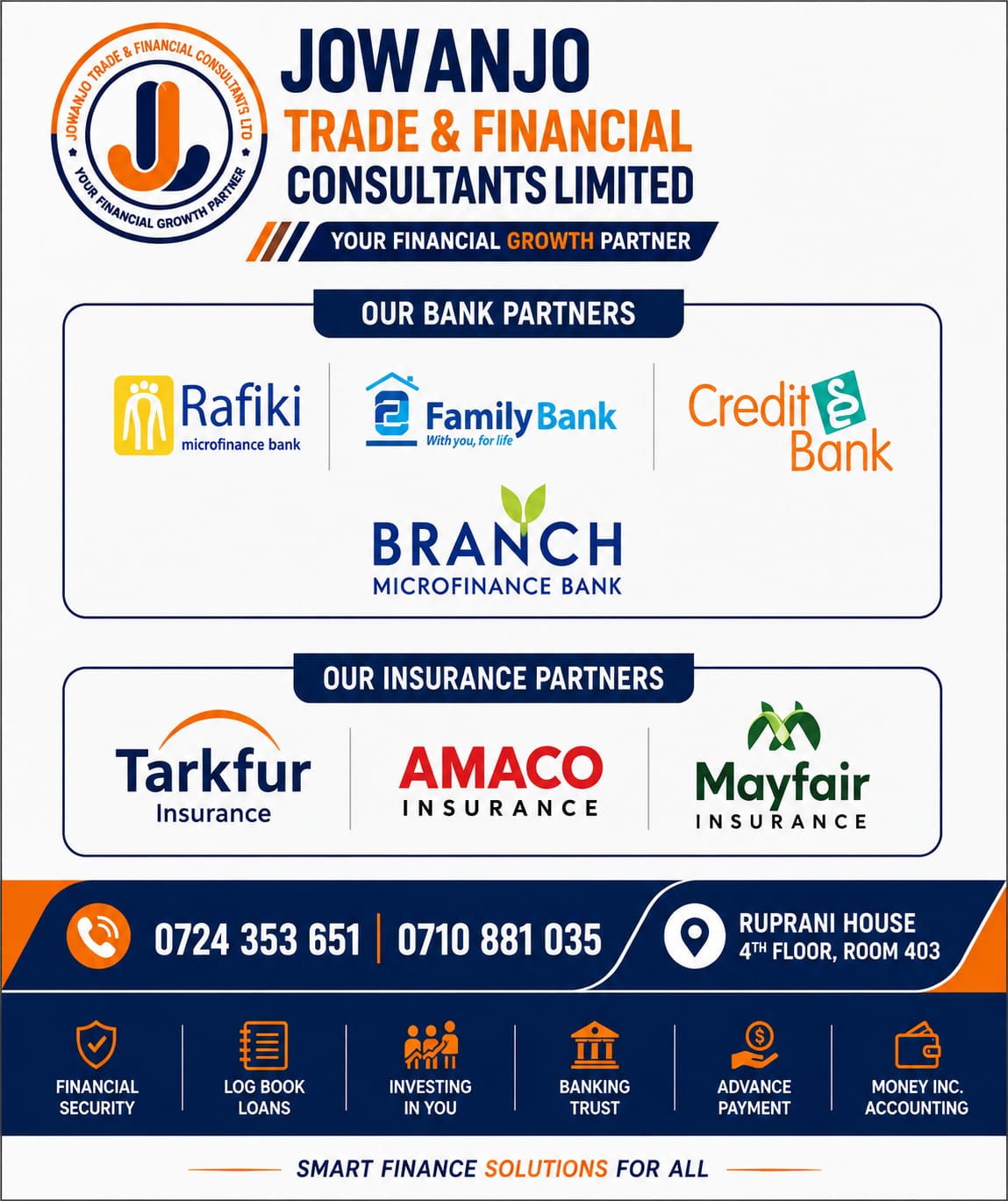Our Banking & Insurance Partners