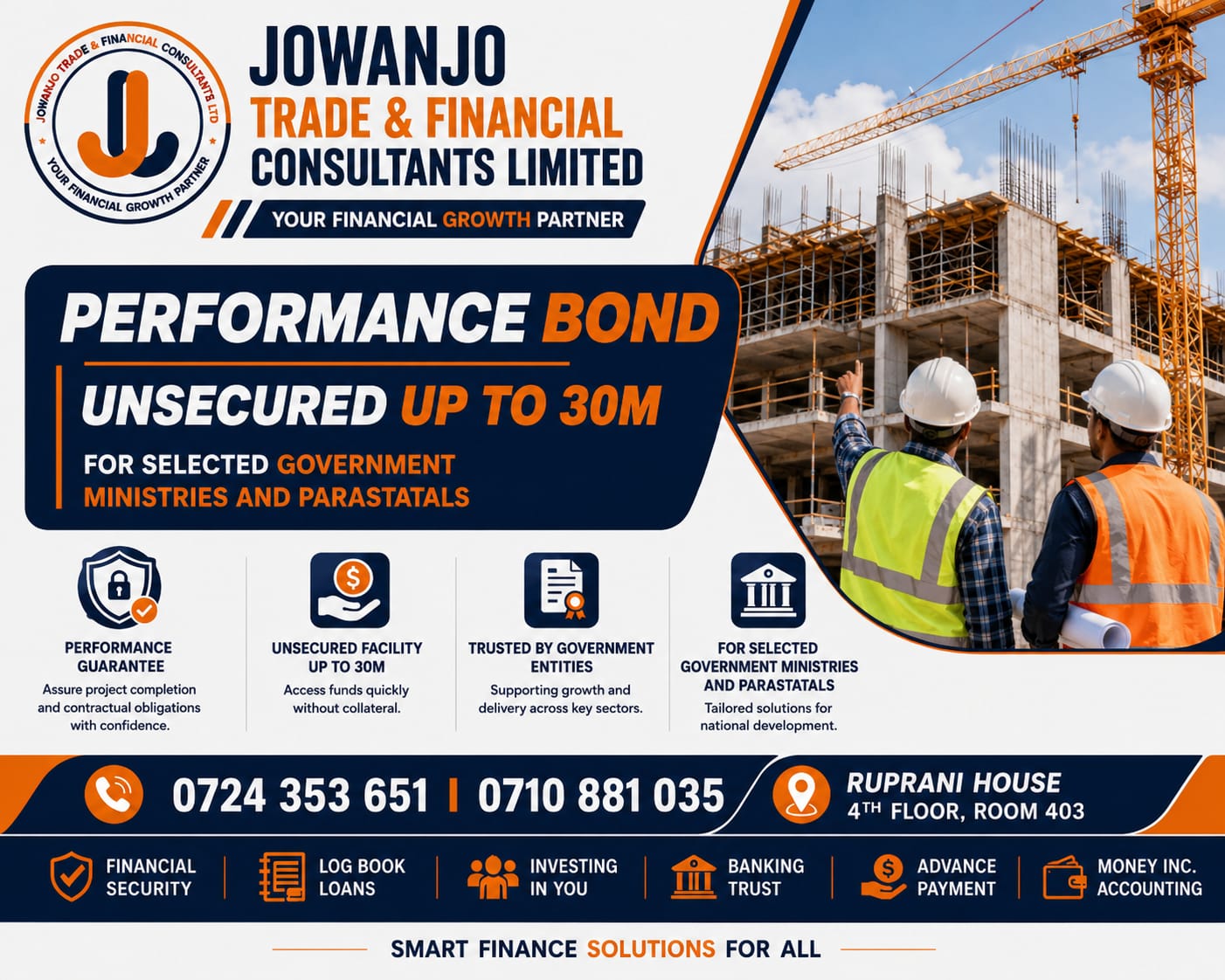 Performance Bond - Unsecured Up to 30M
