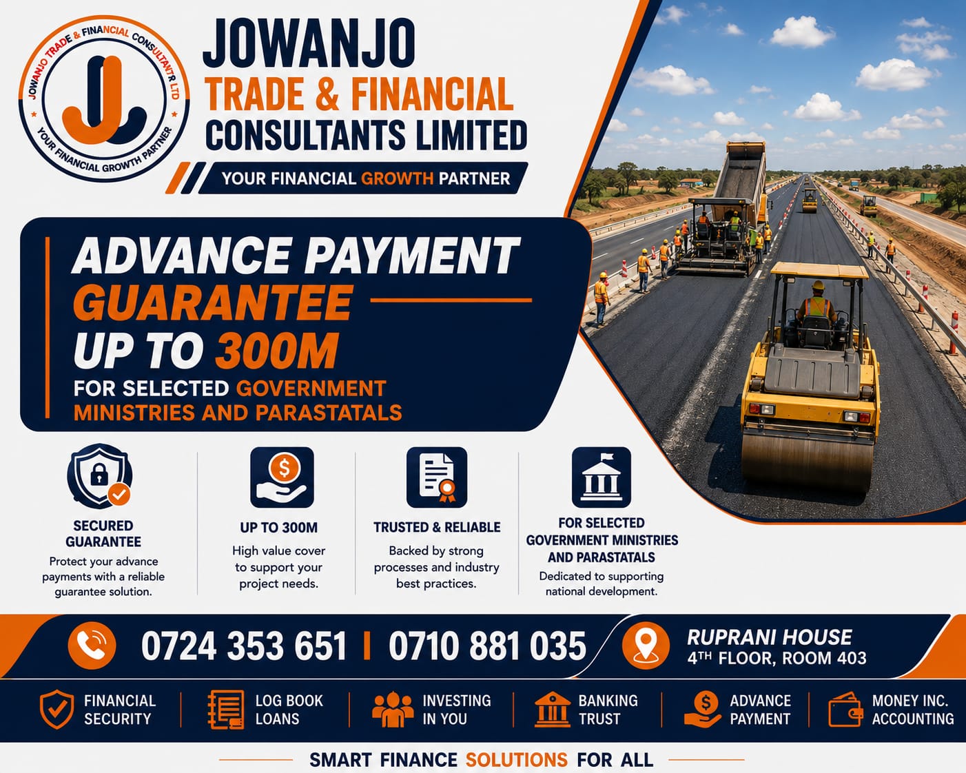 Advance Payment Guarantee - Up to 300M